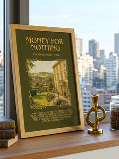 Money for Nothing Minimalist Book Poster by P.G. Wodehouse – image 3