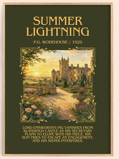 Summer Lightning Minimalist Book Poster by P.G. Wodehouse – image 1