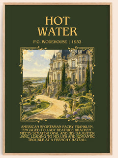 Hot Water Minimalist Book Poster by P.G. Wodehouse – image 1