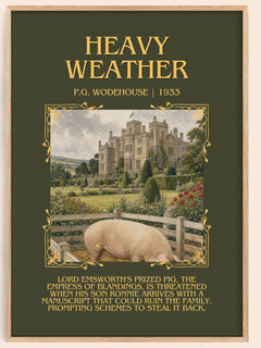 Heavy Weather Minimalist Book Poster by P.G. Wodehouse – image 1