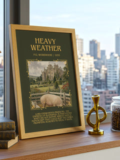 Heavy Weather Minimalist Book Poster by P.G. Wodehouse – image 3