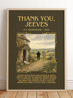 Thank You, Jeeves Minimalist Book Poster by P.G. Wodehouse – image 2