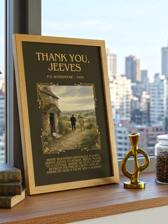 Thank You, Jeeves Minimalist Book Poster by P.G. Wodehouse – image 3