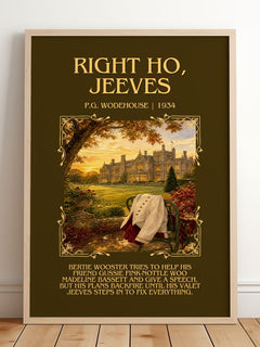 Right Ho, Jeeves Minimalist Book Poster by P.G. Wodehouse – image 2