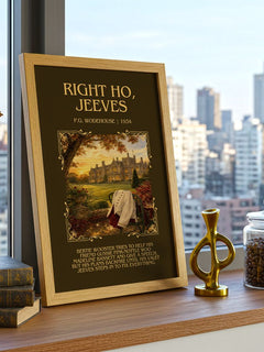 Right Ho, Jeeves Minimalist Book Poster by P.G. Wodehouse – image 3
