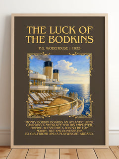 The Luck of the Bodkins Minimalist Book Poster by P.G. Wodehouse – image 2