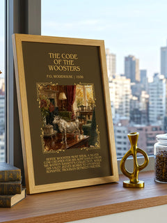 The Code of the Woosters Minimalist Book Poster by P.G. Wodehouse – image 3