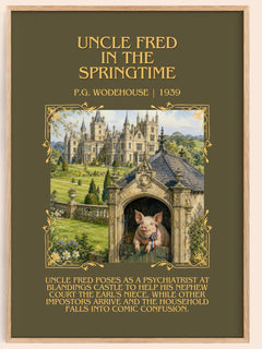 Uncle Fred in the Springtime Minimalist Book Poster by P.G. Wodehouse – image 1