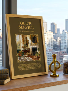 Quick Service Minimalist Book Poster by P.G. Wodehouse – image 3