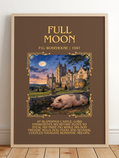 Full Moon Minimalist Book Poster by P.G. Wodehouse – image 2