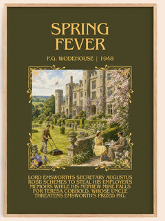 Spring Fever Minimalist Book Poster by P.G. Wodehouse – image 1
