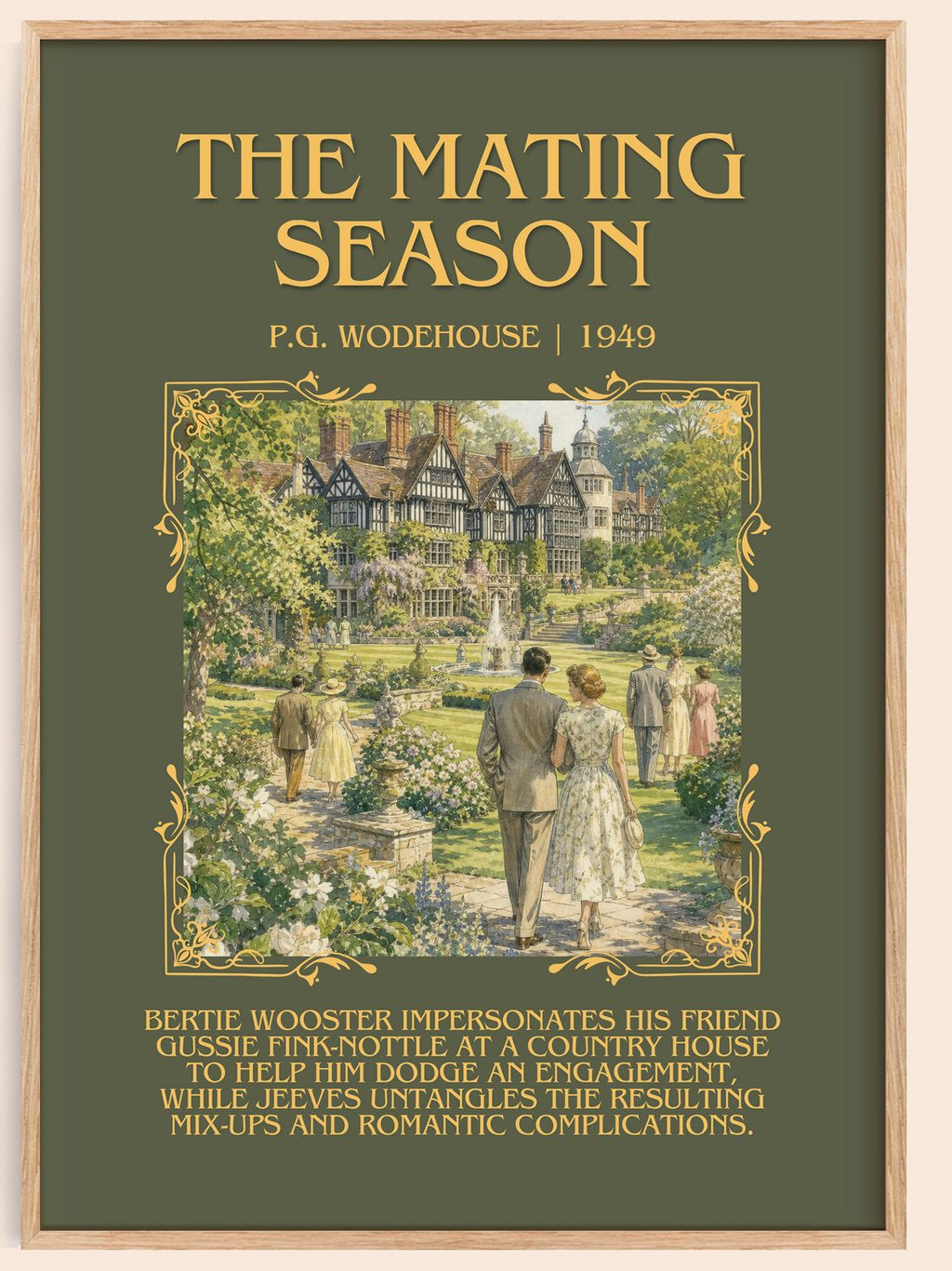 The Mating Season Minimalist Book Poster by P.G. Wodehouse – book poster