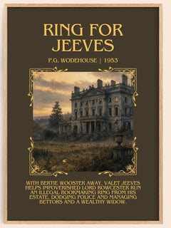 Ring for Jeeves Minimalist Book Poster by P.G. Wodehouse – image 1