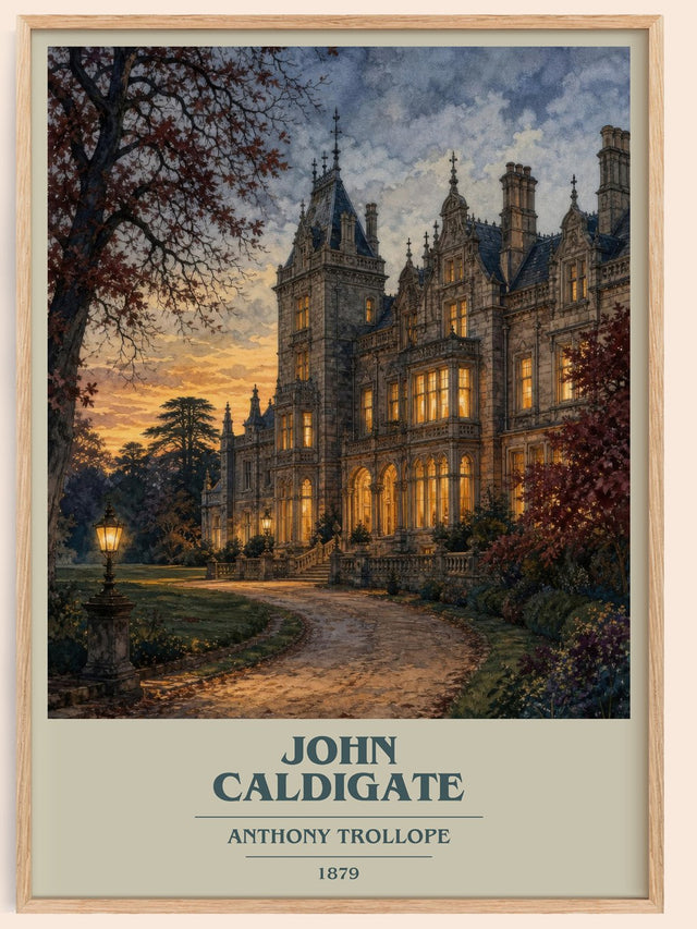 John Caldigate Book Cover Poster by Anthony Trollope