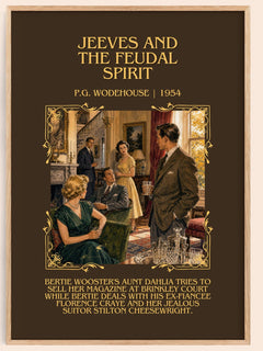 Jeeves and the Feudal Spirit Minimalist Book Poster by P.G. Wodehouse – image 1