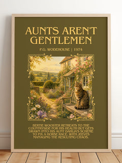 Aunts Aren't Gentlemen Minimalist Book Poster by P.G. Wodehouse – image 2