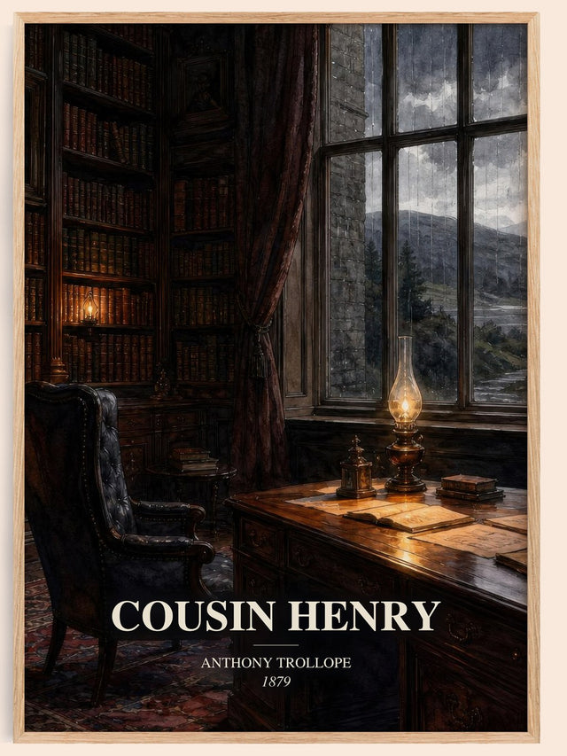 Cousin Henry Book Watercolour Illustration by Anthony Trollope