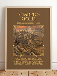 Sharpe's Gold Minimalist Book Poster by Bernard Cornwell – image 2