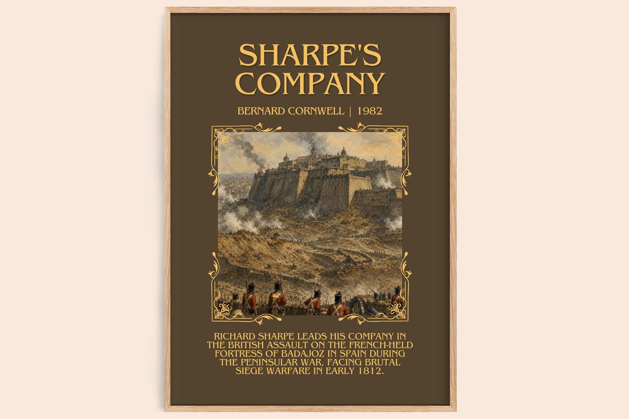 Sharpe's Company Minimalist Book Poster by Bernard Cornwell