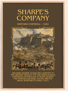 Sharpe's Company Minimalist Book Poster by Bernard Cornwell – image 1