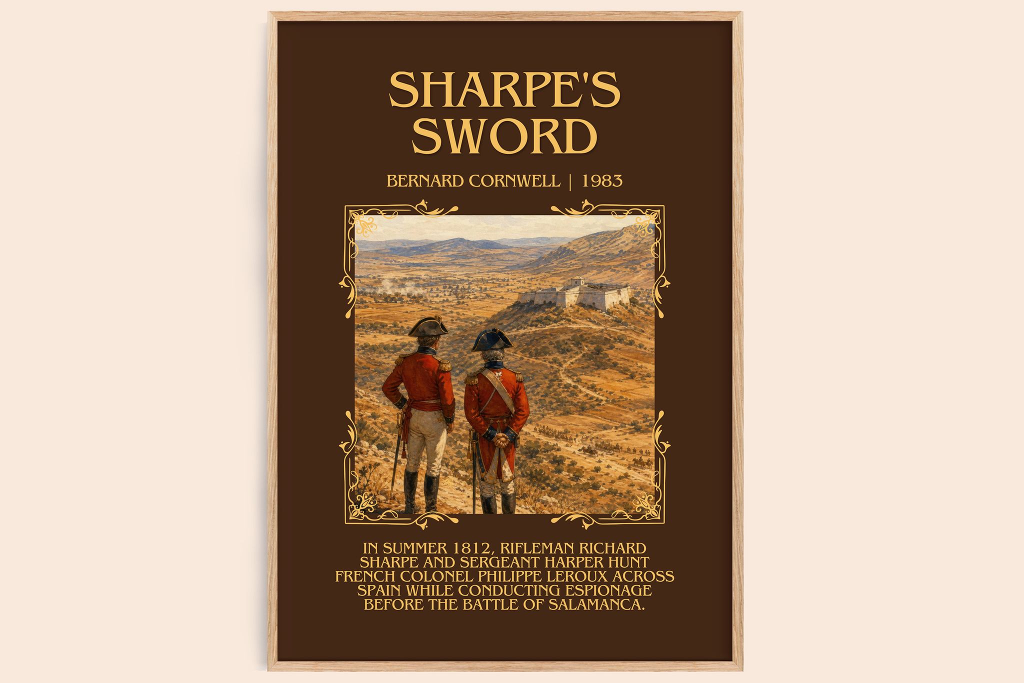 Sharpe's Sword Minimalist Book Poster by Bernard Cornwell