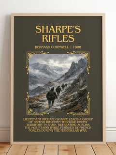Sharpe's Rifles Minimalist Book Poster by Bernard Cornwell – image 2