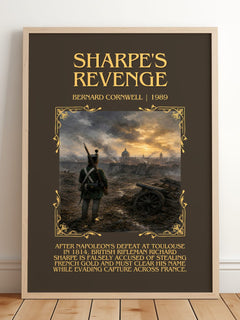 Sharpe's Revenge Minimalist Book Poster by Bernard Cornwell – image 2