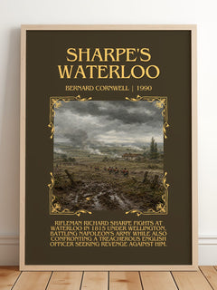 Sharpe's Waterloo Minimalist Book Poster by Bernard Cornwell – image 2