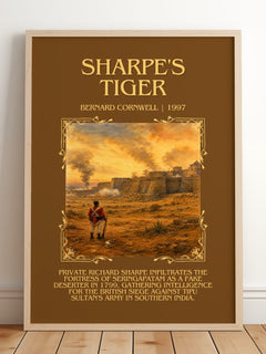 Sharpe's Tiger Minimalist Book Poster by Bernard Cornwell – image 2