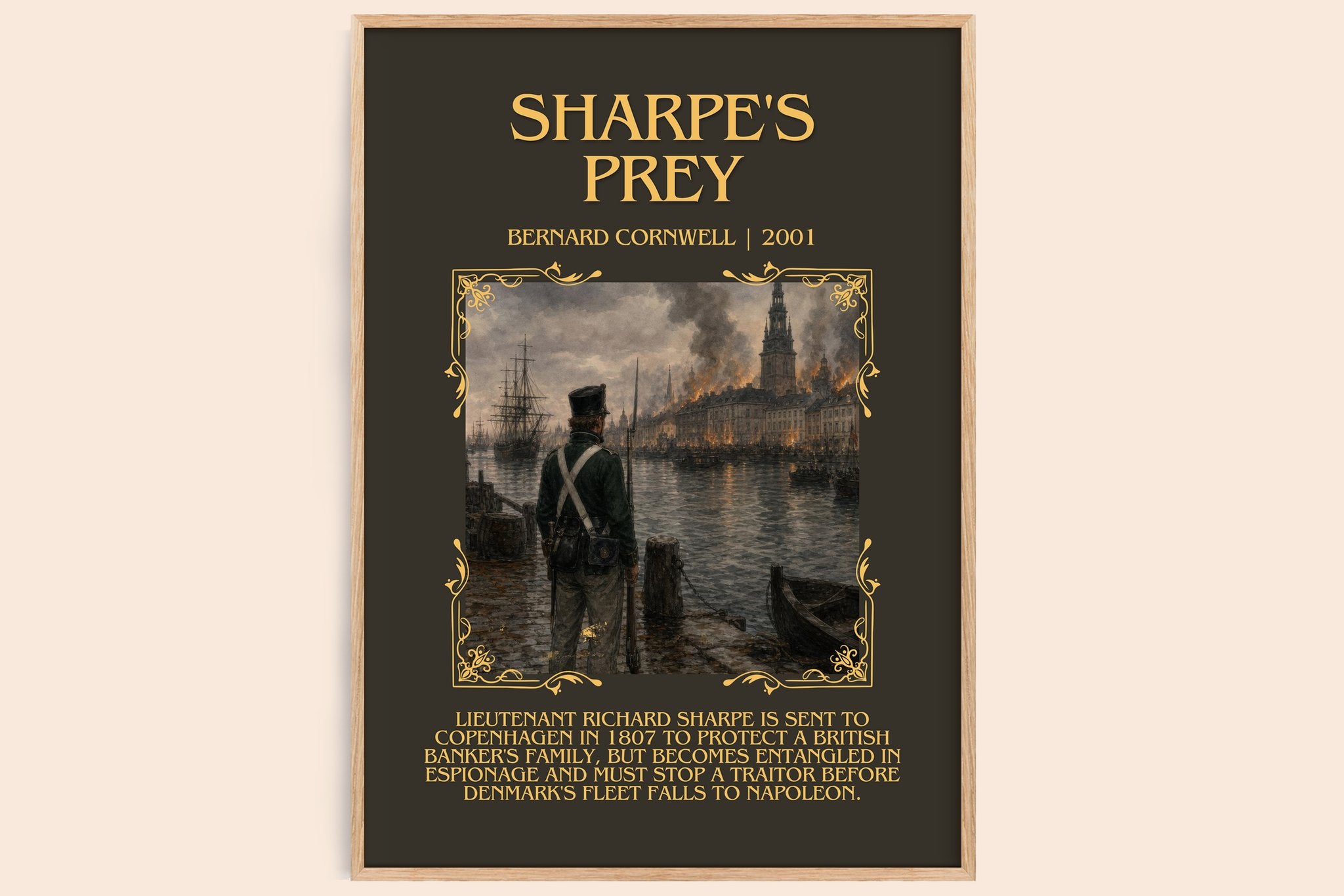 Sharpe's Prey Minimalist Book Poster by Bernard Cornwell