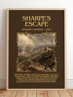 Sharpe's Escape Minimalist Book Poster by Bernard Cornwell – image 2