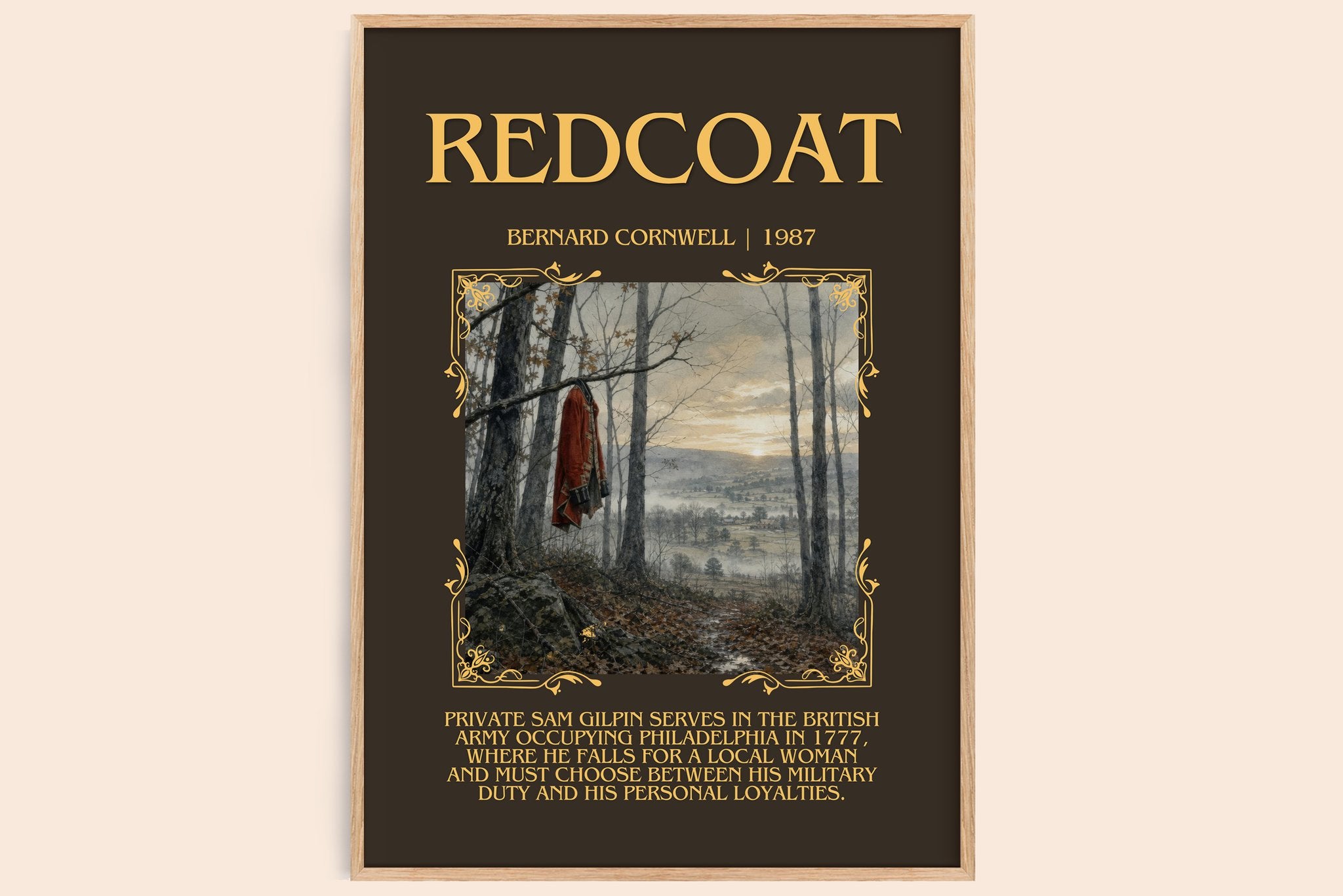Redcoat Minimalist Book Poster by Bernard Cornwell