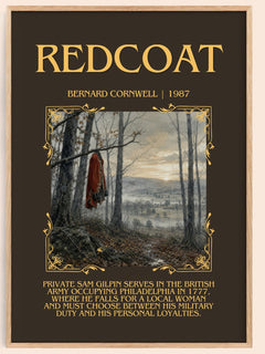 Redcoat Minimalist Book Poster by Bernard Cornwell – image 1