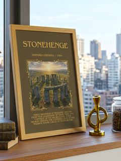 Stonehenge Minimalist Book Poster by Bernard Cornwell – image 3