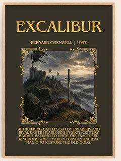 Excalibur Minimalist Book Poster by Bernard Cornwell – image 1