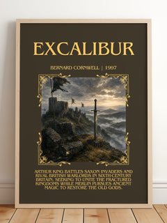 Excalibur Minimalist Book Poster by Bernard Cornwell – image 2