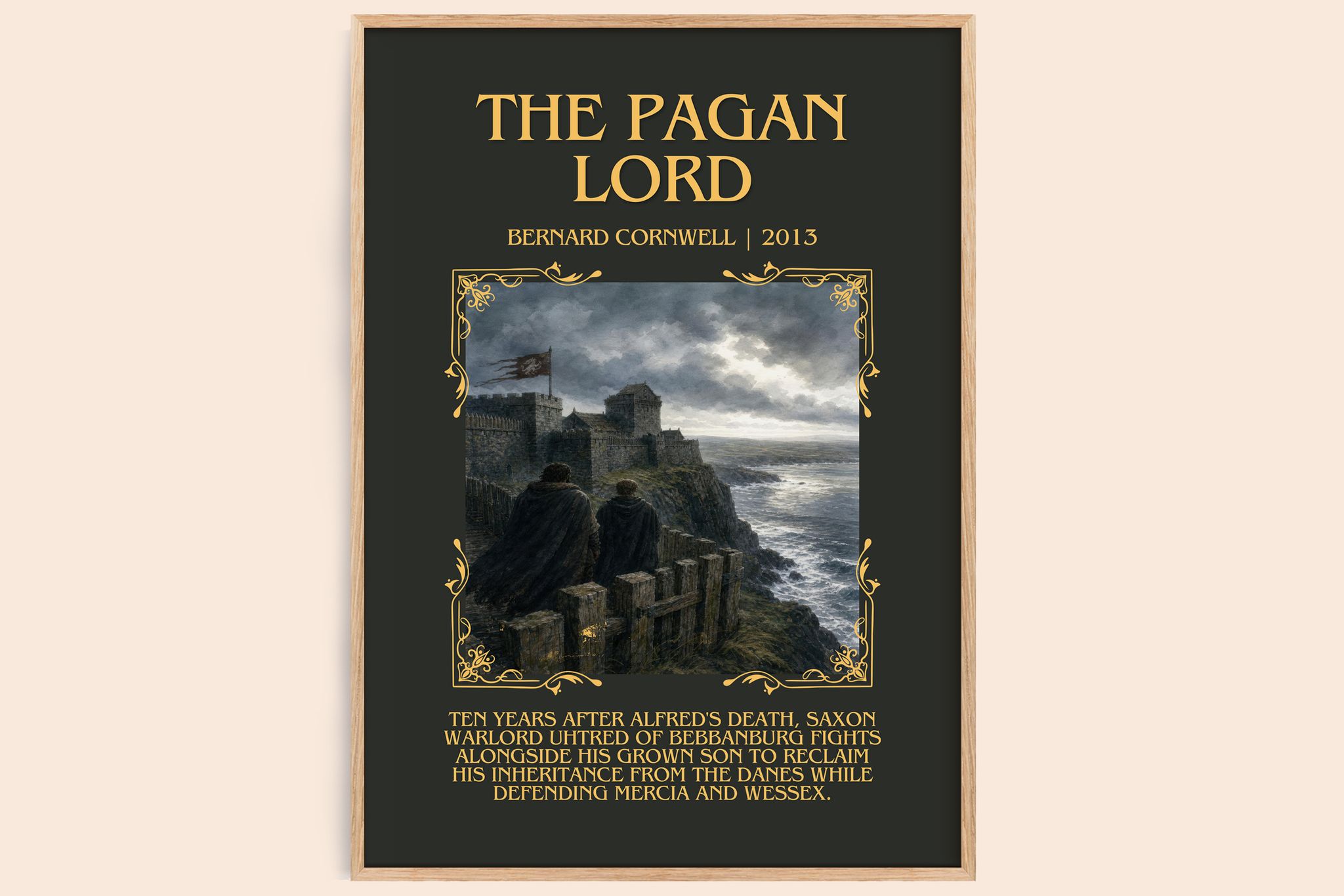 The Pagan Lord Minimalist Book Poster by Bernard Cornwell