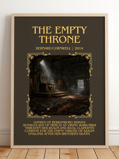 The Empty Throne Minimalist Book Poster by Bernard Cornwell – image 2