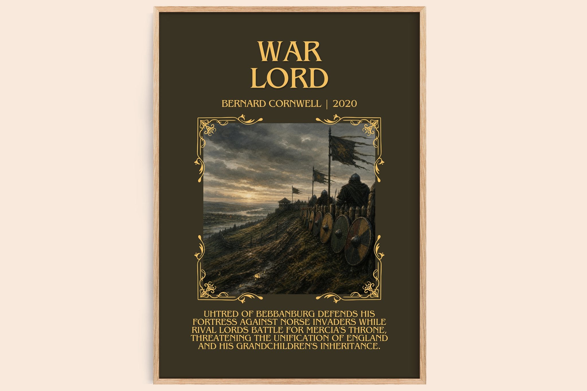 War Lord Minimalist Book Poster by Bernard Cornwell