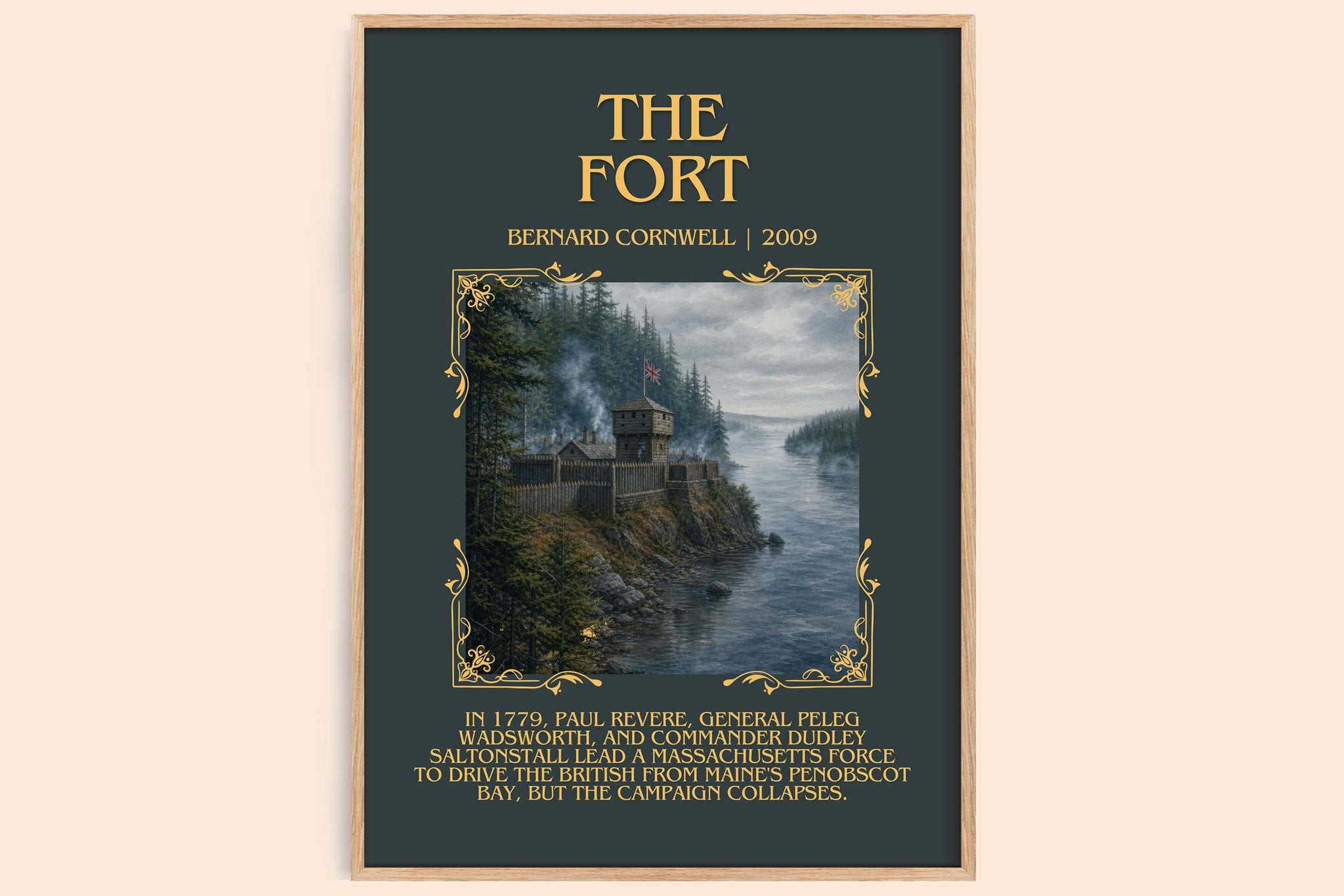 The Fort Minimalist Book Poster by Bernard Cornwell