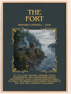 The Fort Minimalist Book Poster by Bernard Cornwell – image 1