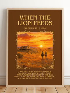 When the Lion Feeds Minimalist Book Poster by Wilbur Smith – image 2