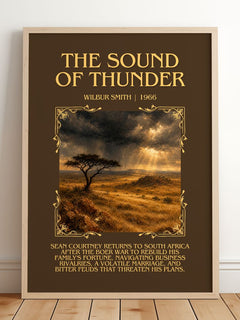 The Sound of Thunder Minimalist Book Poster by Wilbur Smith – image 2