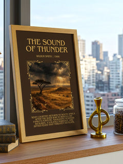 The Sound of Thunder Minimalist Book Poster by Wilbur Smith – image 3