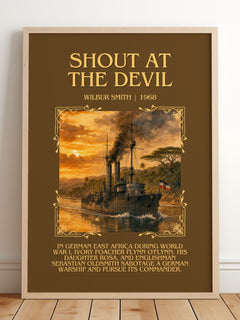 Shout at the Devil Minimalist Book Poster by Wilbur Smith – image 2