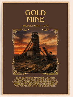 Gold Mine Minimalist Book Poster by Wilbur Smith – image 1