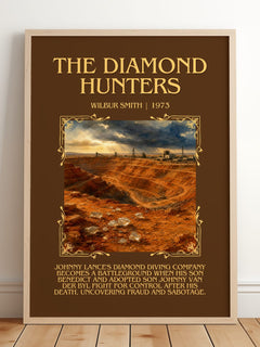 The Diamond Hunters Minimalist Book Poster by Wilbur Smith – image 2