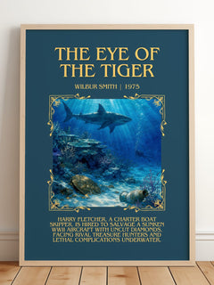 The Eye of the Tiger Minimalist Book Poster by Wilbur Smith – image 2