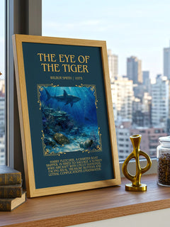 The Eye of the Tiger Minimalist Book Poster by Wilbur Smith – image 3