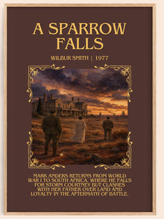 A Sparrow Falls Minimalist Book Poster by Wilbur Smith – image 1